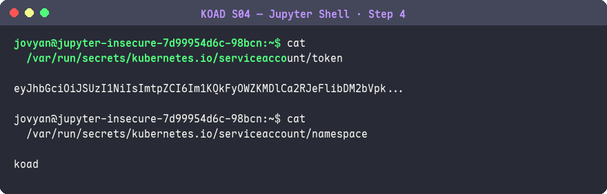 竊取自動掛載的 ServiceAccount Token