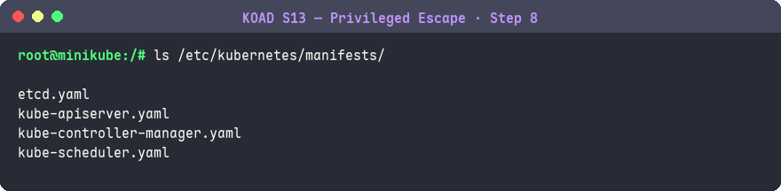 植入 SSH 後門並查看 static pod manifest