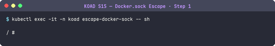 進入 Docker.sock 攻擊 Pod
