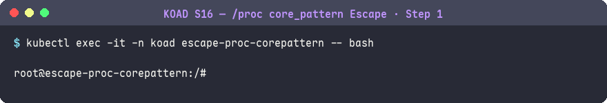進入 core_pattern 攻擊 Pod