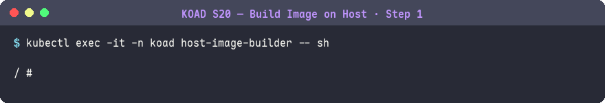 進入 builder 容器