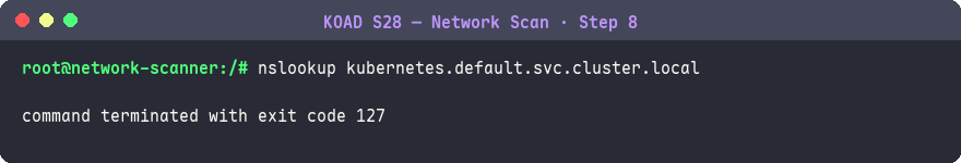 DNS 查詢 API Server