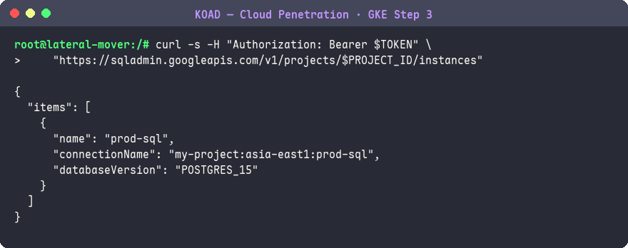 存取 Cloud SQL