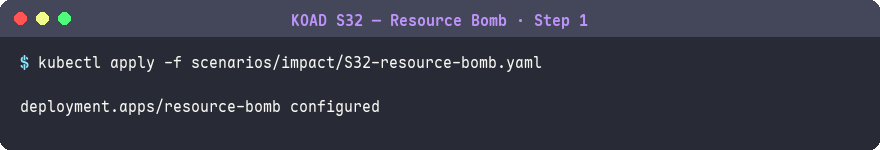 部署 Resource Bomb